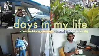DIML vlog + chit chat coming out of a creative block, dieting?, summer walker album, & plant huntin