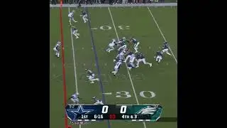 Jalen Hurts Finds Dallas Goedert on 4th Down  #shorts #NFL #Eagles