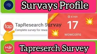 Tapreserch Survey 17 Coin | Social Media Daily Usage Survays | Facebook Instagram Pinterest Tiktok