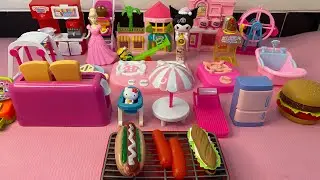 Mainan Masakan Masakan, Pink Kitchen Set, Cooking Toys, Pemanggang, Rumah Pink, Es Krim, Burger dll