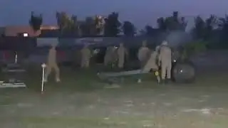 Pakistan Army presented a 21-gun salute