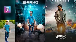 How To Edit Photo In Picsart_Prabhas's Saaho Movie Poster Editing_Photo Editing Tutorial_SB