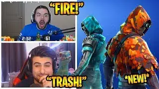 STREAMERS REACT TO *NEW* INSIGHT & LONGSHOT SKINS! (Courage, Sypher etc) (ICE & FIRE!) SH #16