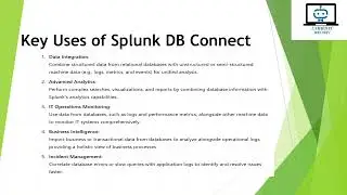 What is Splunk DB Connect and Uses of Splunk DB Connect