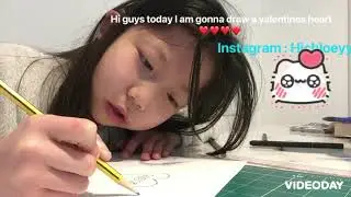 How to draw a valentines heart ❤️