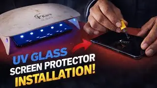 UV Glass Screen Protector Installation 😱 | Liquid Glue Magic Result!