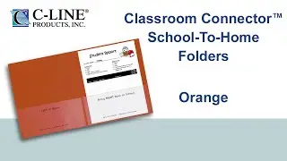 Classroom Connector School-to-Home Folders, Orange, 25/BX - C-Line Products - 32002