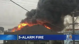 5-Alarm Fire Destroys Six Buildings In San Francisco