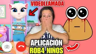 *TALKING ANGELA Y POU* NUNCA JUEGUES CON ESTAS APP MALDITAS R0BAN NIÑOS Y SABEN TU UBICACION😱