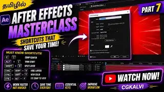 Useful Shortcuts and key combination in After effects | CG Kalvi