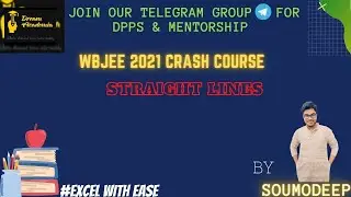 Straight Lines (WBJEE 2021 Crash Course)