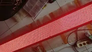 Test Nyala Semua Lampu Led Running Text