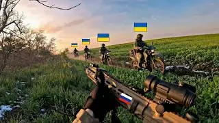 Russian Snipers with Thermal Scope Spotted Large Ukrainian Troops on Motorcycles