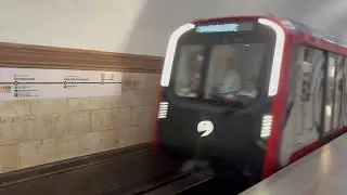 81-775/776/777.2 &laquo;Москва-2024&raquo; на станции Киевская (Кольцевая линия метро). Парад поездов