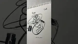 How to draw body with ( Hammer, rope dart, card) #drawing #stickman #tutorial #fpy