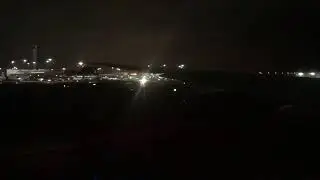 Cathay Pacific 777-300ER NIGHT Take Off in San Francisco International Airport
