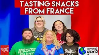 Americans Try French Snacks 🇫🇷 Universal Yums Taste Test February 2022