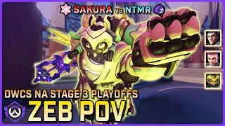 [ Zeb ] World's BEST Orisa | Sakura vs NTMR | OWCS NA Stage 3 Playoffs