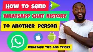 How To Share WhatsApp Chat History to Someone Else | Send WhatsApp Chat History to Another Person