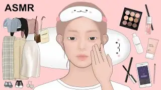 daily makeup routine animation / casual look book stop motion