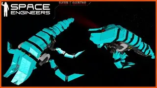 Space Engineers ship showcase - Symbiote Fighter - Hydrogen Variant