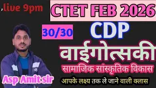 CDP PEDAGOGY BY ASP AMIT। CTET FEB2025 #BYGOTSKY#ctetpedagogy 