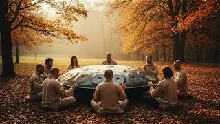 888 Hz Autumn Forest Meditation | 1 Hour Handpan Music | Deep Healing Journey 🍂