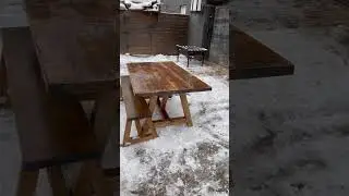 Woodbench.ca outdoor or indoor A frame dining table