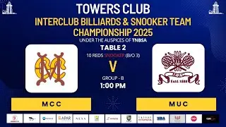 T2 - MCC vs MUC - 10 REDS SNOOKER BEST OF 3