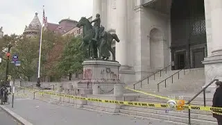 Roosevelt Statue Desecrated By Vandals