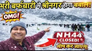 Season's First Snowfall in Srinagar Valley | 27 January Winter Magic ❄️🌨️ | Krishan On Wheels