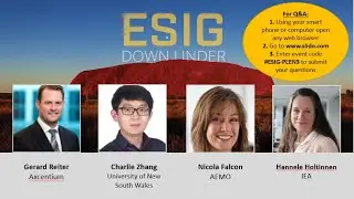 ESIG Down Under Plenary 3: The Evolving Transmission-Distribution Interface
