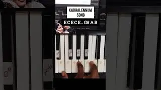 Kadhalenum Thervezhudhi Song Piano Tutorial With Notes | #KadhalenumSong #pianotutorial