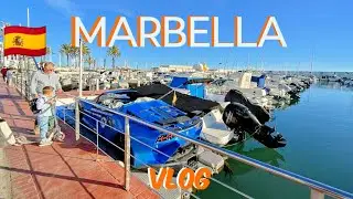 4K MARBELLA Spain 🏖️ in November: Beach, Dali, Africans, food, coffee, port walking tour 2025 