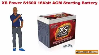 XS Power S1600 16V AGM Battery Review / Explain with Whiteboard Animation