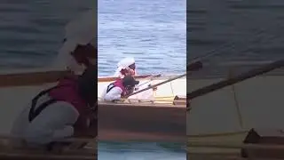 Lateen-rigged double-mast dhow sailing phone onboard skipper comments live his progress #dalma race
