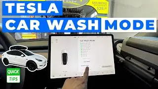 Режим мойки автомобиля Tesla