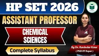 HP SET 2026 🔥 Assistant Professor | Chemical Science | Complete Syllabus | Civilstap