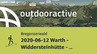 Bergtour im Bregenzerwald: 2020-06-12 Warth - Widdersteinh&uuml;tte - Hochkrumbach