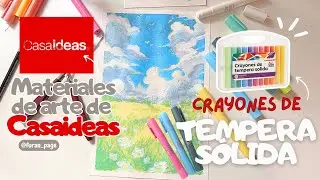 CRAYONES DE TEMPERA de Casaideas?? - Probando materiales de arte de Casaideas Parte 1