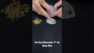 ASMR Diamond Sorting: Natural Gems Unveiled #shorts #shortsfeed