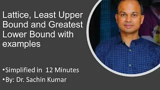 Lattice, Least Upper Bound and Greatest Lower Bound with  examples