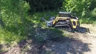 Loftness VMLogix G4 Mulching Head on ASV (raw footage) 160728 7
