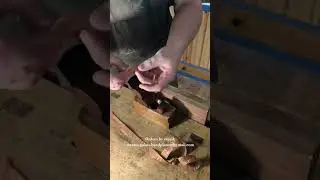 High angle coffin smoother with mouth closer.