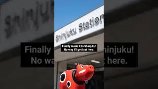 Poor Akabeko vs. Shinjuku Station! 😂 Tokyo's Ultimate Dungeon Maze