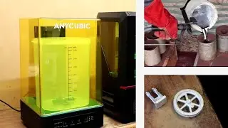 Anycubic Resin Wash and Cure for Metal Casting Patterns.