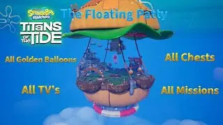 Прохождение игры SpongeBob Titans of the Tide: Platinum: Плавающая котлета — Все коллекционные пр...