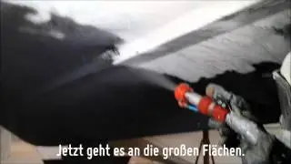 Boot Antifouling strahlen statt schleifen