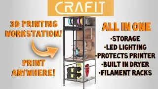 New for 2025 - Crafit 3D printing cabinet | The best 3D printing workstation you can get!