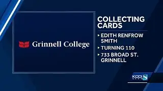 Grinnell College collecting birthday cards for the college's first African-American alumna turnin...